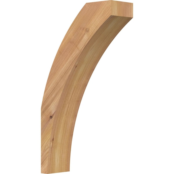 Ekena Millwork 3 1/2"W x 10"D x 18"H Thorton Smooth Knee Brace, Western Red Cedar BRC04X10X18THR00SWR - main